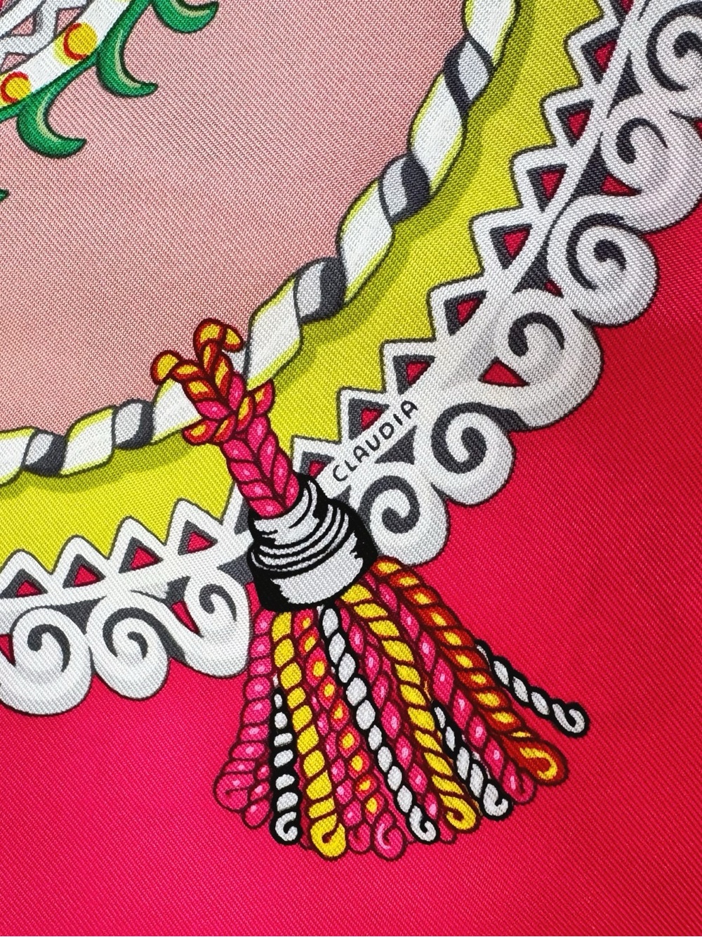 Hermès Paperoles silk scarf 90 - Picture 6 of 9